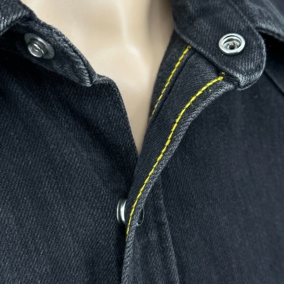 Iron Heart  Selvedge denim shirt black size Large - Picture 6 of 7